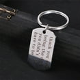 thumbnail image 6 of MLINS Father's Day Keychain Gift for Dad Thank You for Being the Dad You Didn't Have to Be Silver Metal, 6 of 8
