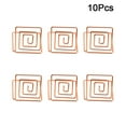 thumbnail image 2 of 10pcs Square Memo Photo Holder Metal Paper Holders Note Clips for Wedding Party Table Decoration (Rose Gold), 2 of 8