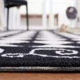 thumbnail image 5 of SAFAVIEH Chelsea Marilou Bordered Wool Area Rug, Black/Ivory, 8' x 10', 5 of 13