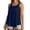Blue, variant on WAYUTE Womens Tank Tops with Built In Bra Sleeveless Ruched Square Neck Wide Strap Flowy Loose Summer Solid Color Layering Blouse Casual Daily Wear,Grey,M