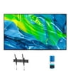 SAMSUNG 55-Inch Class OLED 4K S95B Series - Quantum HDR OLED Self-Illuminating LED Smart TV with a Walts TV Tilt Mount for 43"-90" TV's and Walts Screen Cleaner Kit (2022)