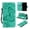 Green, variant on iPhone SE Case 2022/2020, iPhone 7/ 8 Wallet case,  Pretty Retro Embossed Butterfly Flower Design PU Leather Book Style Wallet Flip Case Cover for Apple iPhone SE 2022/2020 - Purple