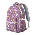 thumbnail image 2 of Colorful Cartoon Students Backpack Fun Graffiti Style with Moon, Stars, and Space Theme, Durable and Comfortable for Students’s School and Outdoor Use, 2 of 6