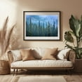 thumbnail image 3 of Hurricane Ridge Pines - Washington Photography Forest Nature Scenic Landscape Mountain Autumn Winter Black Framed Wall Art Print 5 x 7 inches, 3 of 4