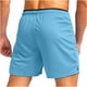 thumbnail image 4 of pstuiky Pantalones cortos para hombre, Pantalones cortos deportivos de color liso para hombre, de malla transpirable para entrenamiento de fitness, para playa, con bolsillos y cremallera., 4 of 4