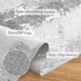 thumbnail image 4 of RYB HOME Washable Living Room Rug, 5x8 Modern Abstract Area Rug for Bedroom, Soft Faux Wool Non Slip Farmhouse Floor Carpet for Dining Home Office Nursery Playroom, 5x8 ft, Stone Blue, 4 of 8