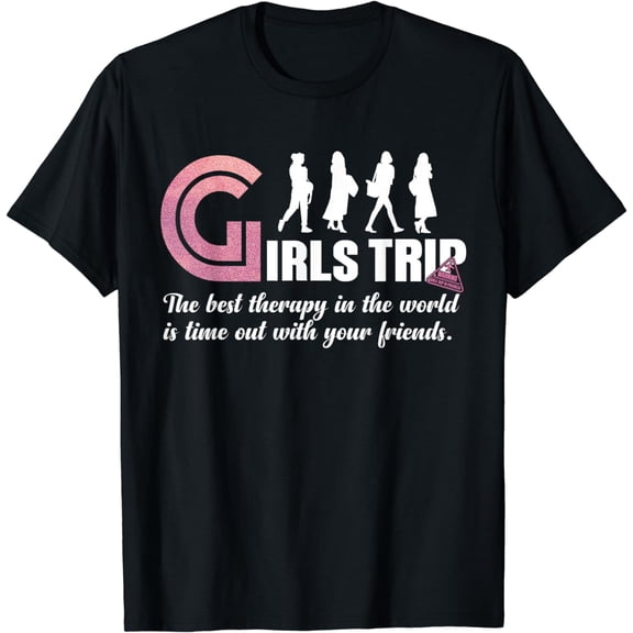 Funny Cute Girls Trip Girls Weekend 2024 Vacation Matching T-Shirt