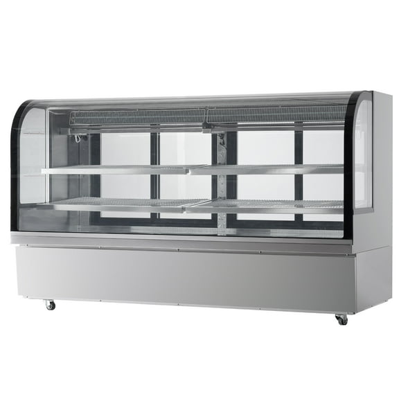 KFFKFF Refrigerated Display Case Display Refrigerator  32 Cu.Ft./901L 4-Level Business Display Cooler with LED Illumination Commercial Refrigerator Pastry Display Case