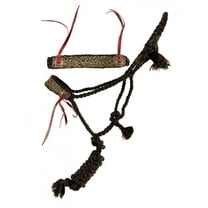 Showman Brown Nylon Mule Tape Halter w/ Brown Embossed Noseband