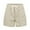Beige, variant on Sngxgn Womens Summer Solid Shorts with Pockets Casual Pants(Beige,L)
