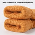 thumbnail image 3 of Guantes de invierno para mujer, puntos de calidez para montar, se refiere a guantes de punto gruesos con pantalla táctil de color sólido 1031, 3 of 5