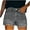 Gray, variant on Brilliant Women's Shorts Womens Clothes Woman Summer Solid Color Pocket Solid Jeans Cowboy Pants Female Hole Bottom Casual Shorts clearance clothes under $25.00