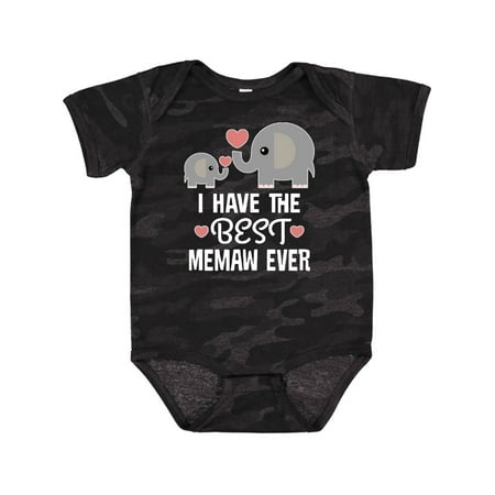 

Inktastic Best Memaw Ever Grandchild Gift Baby Boy or Baby Girl Bodysuit