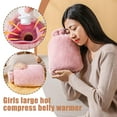 thumbnail image 3 of TQEHS Botella de agua caliente de goma con funda de felpa suave (67 oz) NUEVA 2000 ml fl. I4I7, 3 of 6