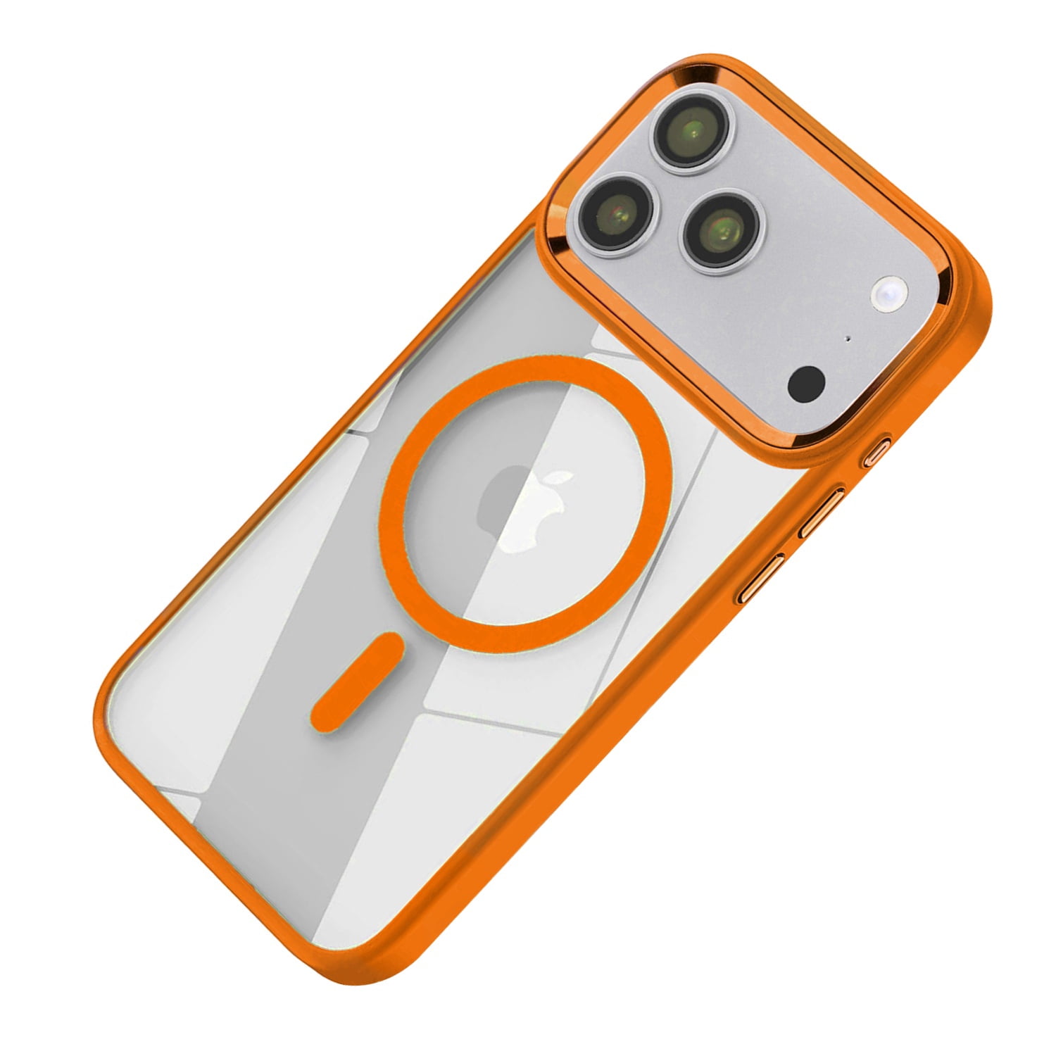 Shiny Magnetic Clear Cases for iPhone 17 Pro Max