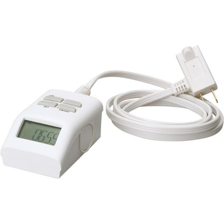 - Woods Indoor Digital Tabletop Outlet Timer 125 volts White