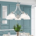 thumbnail image 3 of Livex Lighting Somerset Chandelier in Brushed Nickel, 3 of 9
