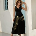 thumbnail image 6 of Golden Music Notes (Mendelle) Sleeveless Dress Casual dresses Women's clothing, 6 of 6