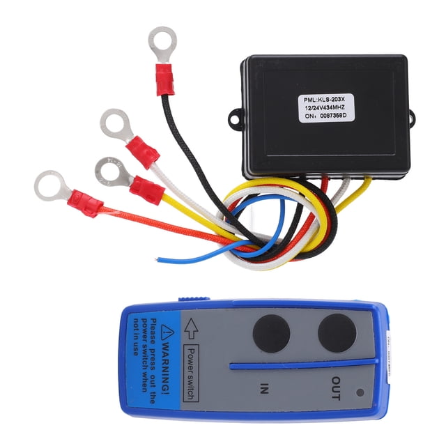Kit de Control remoto de cabrestante inalámbrico, receptor de 434MHZ, interruptor de 12V y 24V, auricular Universal para coche, camión, ATV, SUV