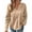 Khaki, variant on fatyb Womens V Neck Sweatshirts Long Sleeve Lightweight Casual Loose Pullover Tops Activewear for Women