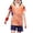 Orange., variant on Agkizg 2PC Short Sleeve Training Set Round Neck Top Elastic Waist Shorts Quickly Dry Breathable (Girl's or Girl's Plus),2-Piece Set