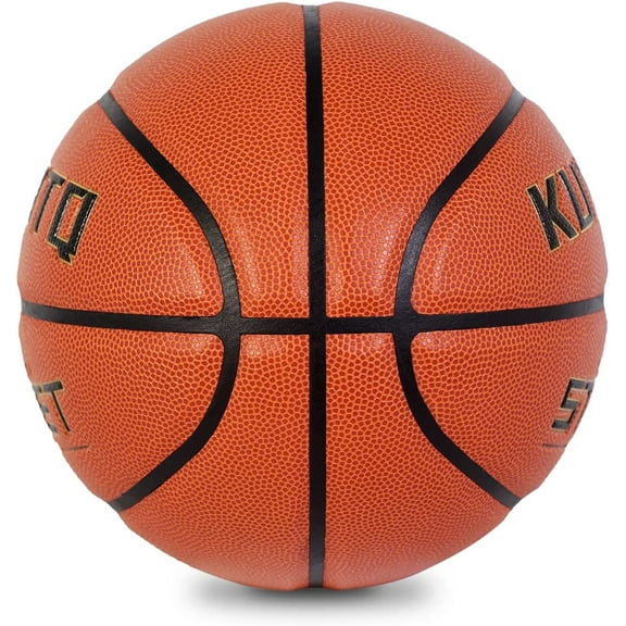 Soft Leather Kids Basketball Size 5 (27.5") for Boys and Girls - Orange (Deflated)