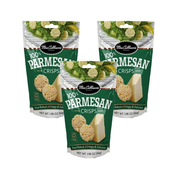 Mrs. Cubbison's Cheese Crisps Great for Snacking and Salad Topper - Parmesan Flavor, 1.98 Ounce (Pack - 3)