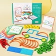 thumbnail image 3 of chock Wooden Creative Sticks And Rings Puzzle Intelligence Game Montessori Early Childhood Educational Toys For Kids Assembled Building Blocks DIY  Halloween  Christmas  and Thanksgiving, 3 of 5