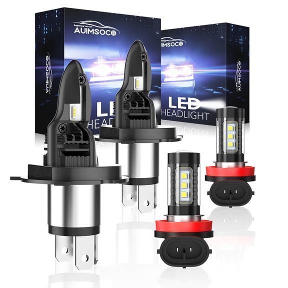 For Nissan Versa 2007-2013 LED Headlight 9003 High/Low Beam H11 Fog Light Super Bright Cool White, Plug & Play