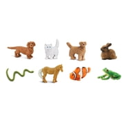 Safari Ltd. Good Luck Minis Pet Fun Pack - 8 Mini Figurines of Household Pets - Toy for Boys, Girls & Kids Ages 5+