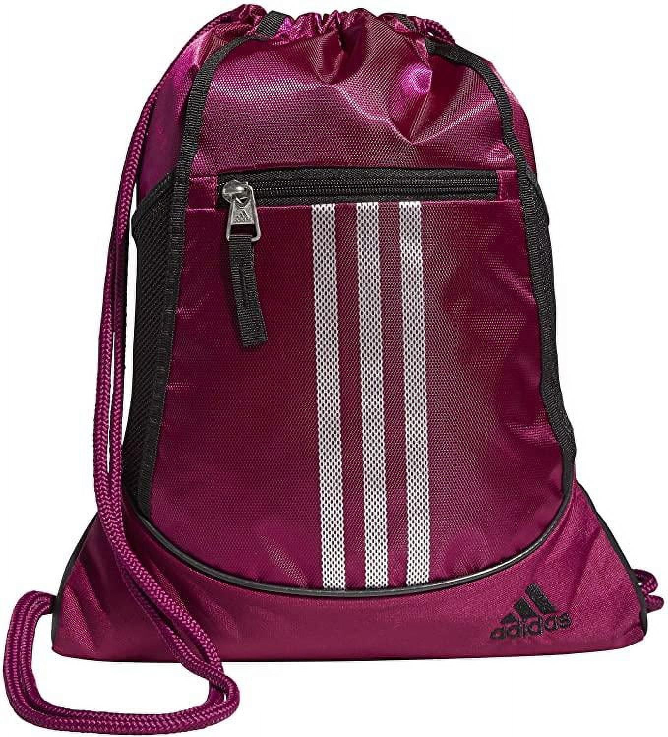 Adidas Drawstring Backpack Blue Gray Stripes Lightweight Cord , Q | eBay