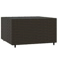 thumbnail image 5 of vidaXL 4 Piece Garden Lounge Set with Cushions Brown Poly Rattan, 5 of 5