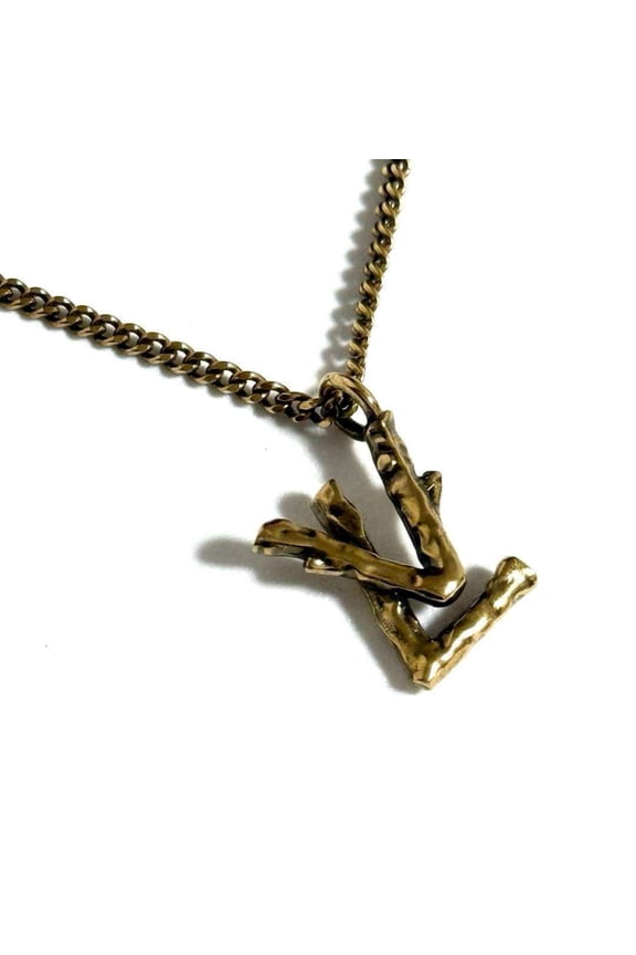 Pre-Owned LOUIS VUITTON Men's Pendant Necklace LV Twig