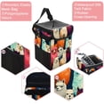 thumbnail image 2 of Alpaca Foldable, with Lid, Leak-Proof, Hanging Storage Bag Car Trash Can Garbage Bin, 2 of 6