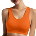 thumbnail image 6 of YWDJ Comfy Bras for Women Pullover Sports Bras Wireless Workout Bras Wide Strap Full Coverage Gym Bras Push up Low Support Racerback Yoga Bras Padded Lounge Bras Comfort Wrap Solid Bras Red XL, 6 of 9