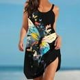 thumbnail image 2 of Icvfdpl Women'S Casual Dresses Halter Butterfly Print Fashion Leisure Sundress Boho Swing Woman Clothing, 2 of 5