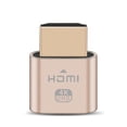 thumbnail image 1 of Golden HDMI Compatible Dummy Plug Virtual Display 1920x1080 @ 60hz Emulador de pantalla compacto y portátil Emulador Pantalla falsa Guardung EL008428-00, 1 of 5