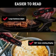 ThermoPro Lightning 1-Sec Instant Read Meat Thermometer, Professional-Grade, Waterproof with Auto-Rotating Display and Calibration Mode