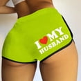 thumbnail image 2 of Pantalones Cortos para Mujeres de Cintura Alta Moda Casual Pantalones Cortos Sueltos Impresos Sexy, Cintura Elástica Cuerpos Pantalones Cortos de las Señoras, Vestir de Verano de Poliéster, 2 of 5