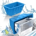 thumbnail image 5 of Moldes para Cubitos de Hielo Extra Grandes, Paquete de 4 Moldes Silicona para Bloques de Hielo para Hielo, Bandejas Reutilizables para Cubitos de Hielo para Congelador Azul, 5 of 5