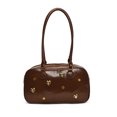 thumbnail image 1 of Bolso Hombro Mujer PU Corazón Remache Hobo Elegante Con Asa Superior, 1 of 9