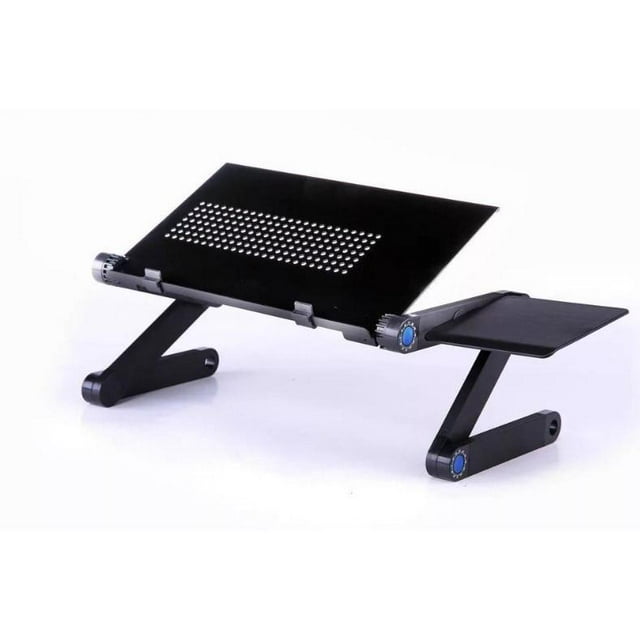 Bureau Portable en Aluminium pour Ordinateur Portable, Bureau Ergonomique pour Ordinateur, Plateau de Bureau Réglable pour Télé, Lit, Plateau de Travail, Support de Table pour PC, Support de Bureau pour Cahier