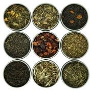 Heavenly Tea Leaves Assorted 9 Loose Leaf Tea Gift Box, Loose Leaf Tea Sampler, 9 Loose Leaf Teas & Herbal Tisanes (Approx. 90 Cups)