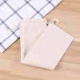 thumbnail image 1 of Milisten 4Ud Bolsas De Lino Para Pajillas Reutilizables Con Cordón Beige Y Tela Transpirable, 1 of 8