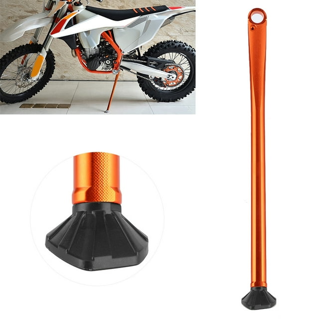 Pata de Cabra para Motocicleta Soporte Lateral de Estacionamiento de aleación de Aluminio Compatible con 150 200 250 300 350 Orange Noir ANGGREK Otros
