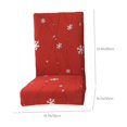thumbnail image 3 of Konghyp Christmas Red Snowflake Chair Cover, Elastic Dining Chair Decoration, Holiday Furniture Protector, Stretch Fabric Slipcover for Living Room, Festive Chair Accessories, 3 of 6
