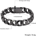 thumbnail image 3 of Men Stainless Steel Cuban Chain Link Bracelet  Keepsake Funeral Urns Bracelets for Cremation Ashes Holder Memorial Jewelry, 3 of 7