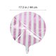 thumbnail image 2 of ColoMX 10pcs fiesta de fiesta decoración redonda de aluminio balón globo a rayas, 2 of 7