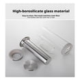 thumbnail image 3 of 800ml Cold Brew Coffee Maker, High Borosilicate Glass Pitcher with Stainless Steel Filter, Leakproof Iced & Tea Infuser with Handle/Sleeve, System for Home Kitchen, 3 of 4