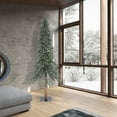 thumbnail image 5 of Vickerman 8' Natural Bark Alpine Artificial Christmas Tree, Warm White Dura-lit LED Lights, 5 of 5